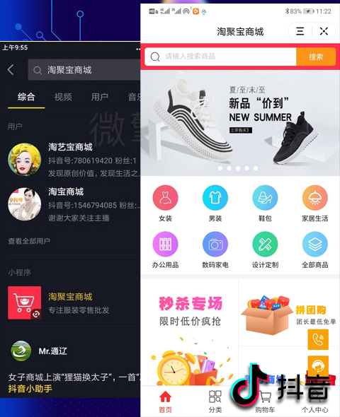 淘聚商城 抖音小程序
