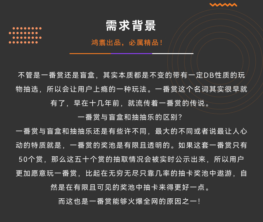 不管是一番赏还是盲盒，其实本质都是不变的带有一定DB性质